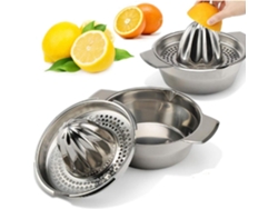 Exprimidor De Limones Con Recipiente, Acero Inoxidable.