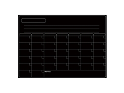 Pizarra magnética para frigorífico con borrador en seco, calendario semanal y mensual, planificador de tareas de cocina.