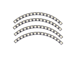 Luz Anular Led Rgb 60 Bits Sk6812 Full Color Individualmente Direccionable Con Controlador