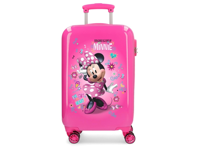 Maleta de Cabina DISNEY Minnie Stickers 55cm Rígida