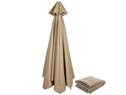 Toldo De Repuesto Para Paraguas De Terraza Con 6/8 Brazos Impermeable Uv Protección 300cm Color Arena Naranja Verde Azul Marino 300cm X 6k Tan