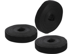 Besportble Stobaza De Clips Para Cables De Poliéster Negro Con Cierres De Velcro De Doble Cara Para Organiz...