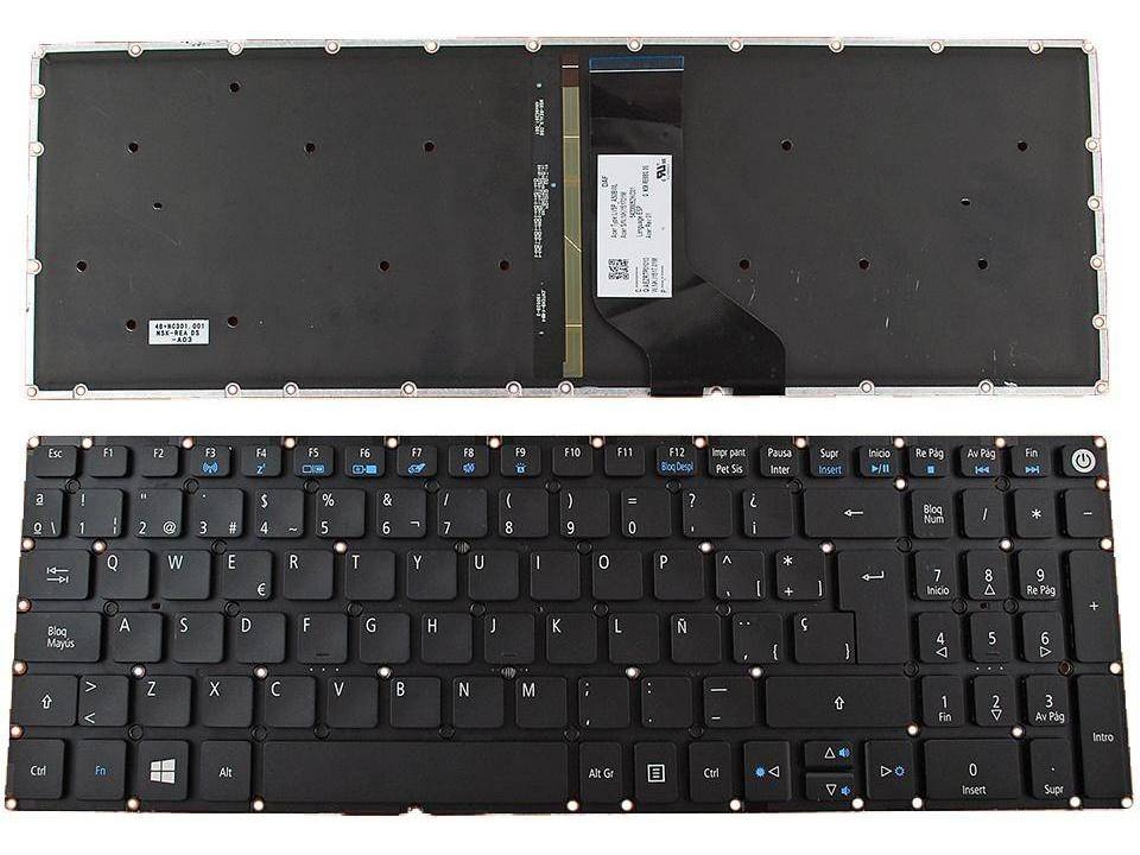 Teclado para Portátil Acer Aspire V5-591G-77Bs V5-591G-76Pt V5-591G-775G V5-591G