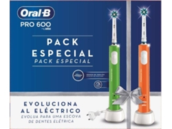 Cepillo de Dientes Eléctrico ORAL B Duplo Pro 600 2 un
