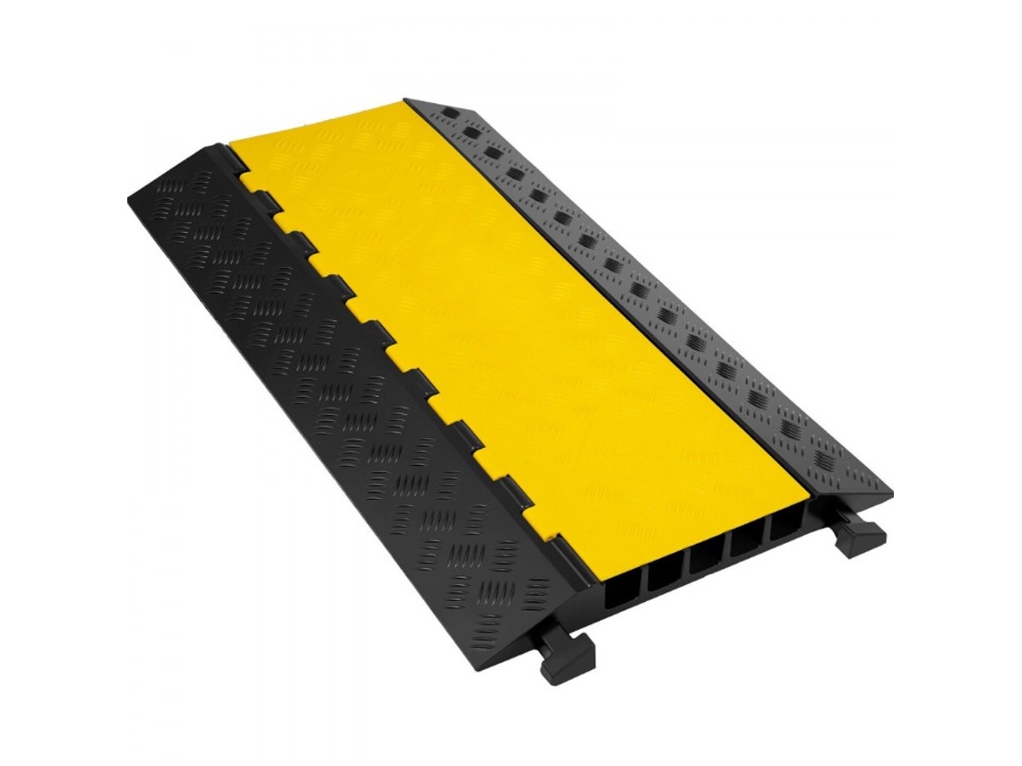 Protector de Cable Modular con 5 Canales de Goma hasta 40 toneladas Tekmaquinas