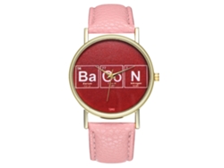 Reloj De Pulsera Unisex De Cuarzo, Estilo Casual, Regalo Clásico Y Elegante (rosa)