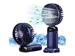 Mini Ventilador Portátil Usb De Mano, 5 Configuraciones De Velocidad Del Viento, Con Base, Ventilador De Escritorio Plegable