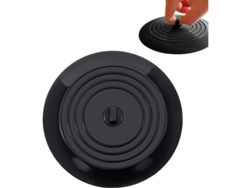 Tapón De Silicona Para Desagüe, Bañera Y Fregadero De Cocina, Evita Fugas (negro)