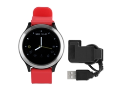 Omni-pulseira Inteligente De Fitness Impermeável Com Bluetooth Vermelha