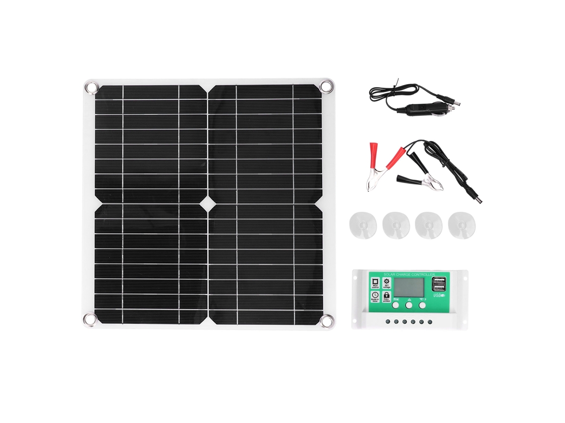 Panel Solar Flexible De Silicio Monocristalino De 40 W Y 18 V Con Controlador De Carga Solar De 10 A Para Uso En Exteriores.