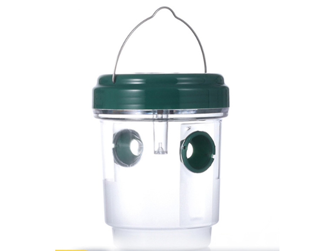 Armadilha Para Vespas Com Luz Solar 9 X 12 Cm De Diâmetro Alimentada Por Energia Solar Por 6 A 8 Horas Com Gancho