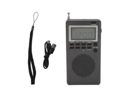 Rádio Digital Portátil Am Fm De Duas Bandas Com Alta Sensibilidade E Baixo Consumo De Energia Bateria Operado