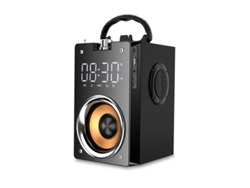 Altavoz Bluetooth Inalámbrico De Madera Con Graves Supergraves