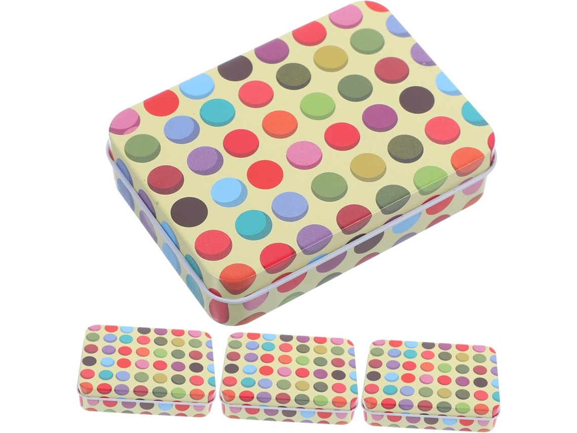 Caja metálica expositora para guardar cartas de juego (4 unidades)