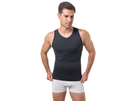 Camiseta Interior ANAISSA Poliamida Hombre (48-54 - Negro)