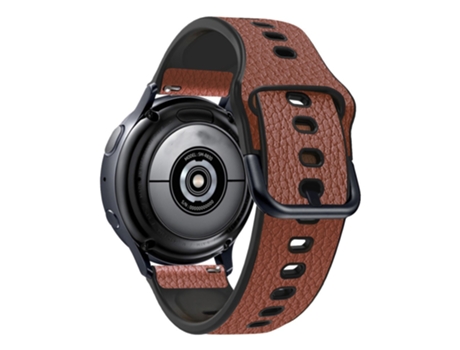 Correa de PU 20mm textura litchi para Huawei Watch GT3 42mm/GT2 42mm - marrón claro