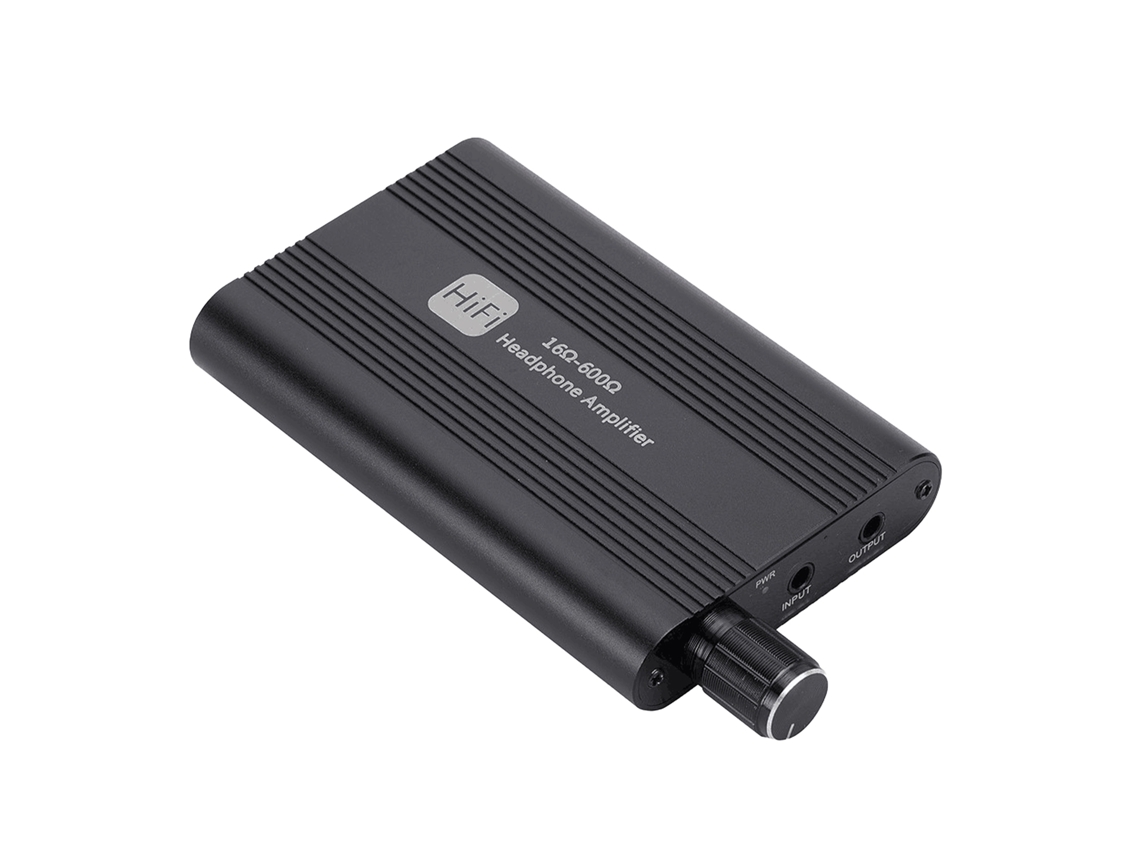 Amplificador De Auriculares Hifi Portátil De Aluminio Con Batería De 1500 Mah Y Puerto De 3,5 Mm.