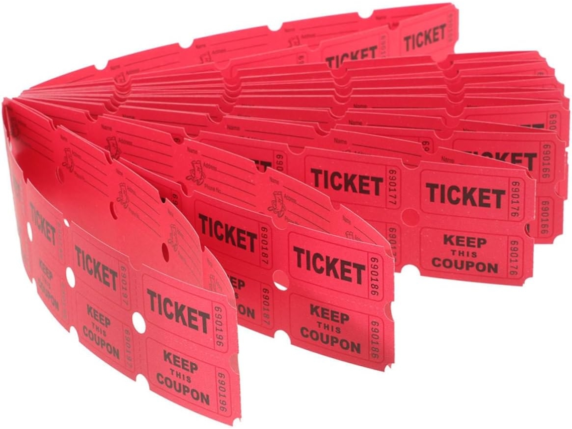 200 Boletos De Rifa, Juegos Para Fiestas, Boletos Coloridos Para Celebraciones Y Eventos.