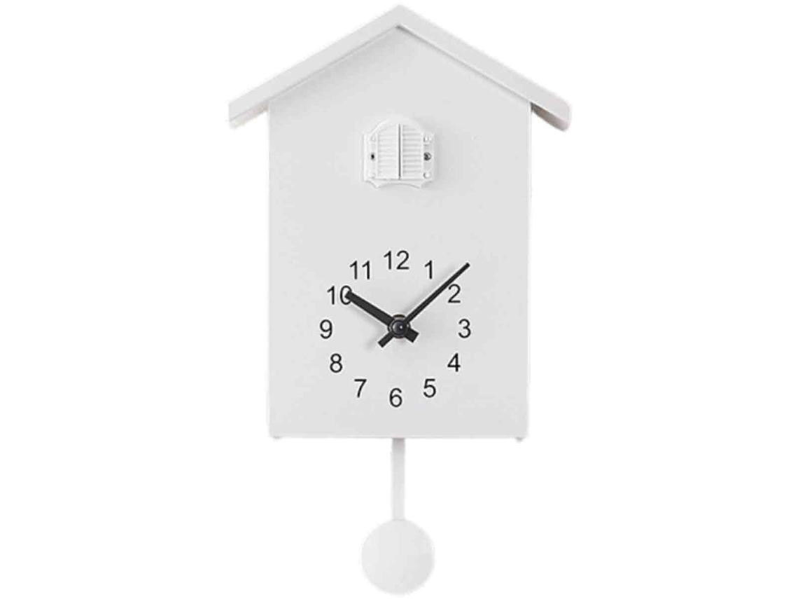 Reloj De Cuco Con Animación De Péndulo, Reloj De Pared Nórdico De Precisión Fina, Con Diseño De Casita Para Pájaros Y Doble Pantalla, Felicidad Garant
