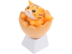 Teclas De Teclado Mecánico Con Perfil Decorativo Y Diseño De Gato.