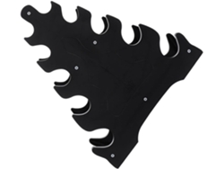 Soporte Vertical Para Barras De Pesas En Abs Negro, 5 Niveles, Diseño Sencillo Que Ahorra Espacio.
