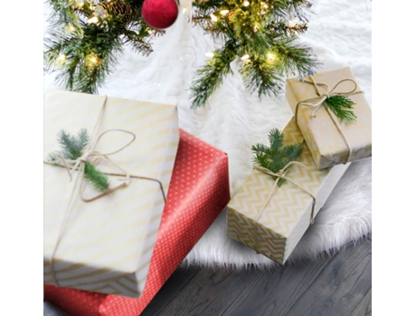 Falda de árbol de Navidad de 30 pulgadas redonda para decoraciones navideñas