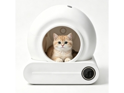 Arenero automático inteligente ROLIPO para gatos, 65 L, silencioso, con aplicación, 1,8 kg