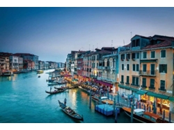 1000 Piezas Románticas Del Gran Canal De Venecia, Italia, Vía Fluvial Veneciana, Paisaje Familiar Al Atardecer (azul)