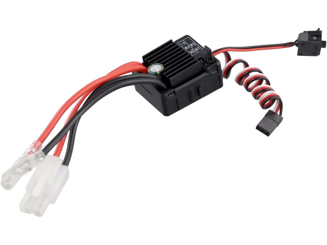 Controlador De Velocidad Eléctrico Rc 1060 Brushed Esc 60a 2-3s Lipo Resistente Al Agua Para Coche