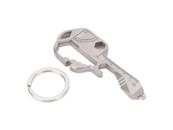 Llave portátil multifuncional de acero inoxidable 24 en 1 con llavero | Sin marca