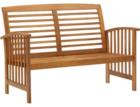 Banco de exterior VIDAXL Marrón Madera (119x67x83 cm)