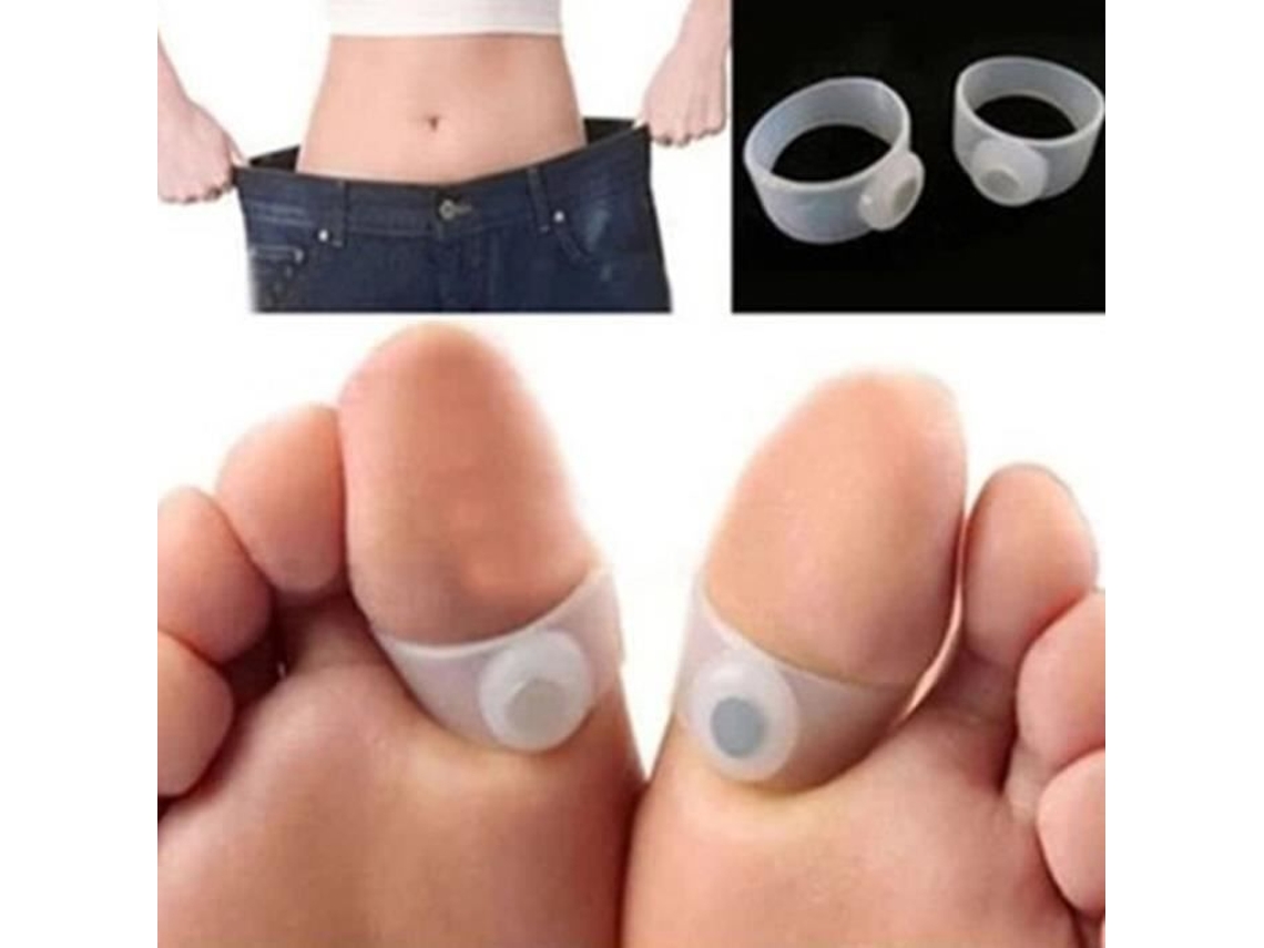 2pcs Novo Anel De Dedo Do Pé Magnético Manter A Forma Emagrecimento Perda De Peso Cuidados De Saúde 30 25 12mm