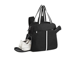 Bolsa Peakball con compartimento para zapatos, 30 litros, negra, Hexinyigjly