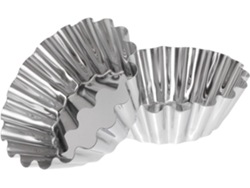6 Moldes Reutilizables De Acero Inoxidable