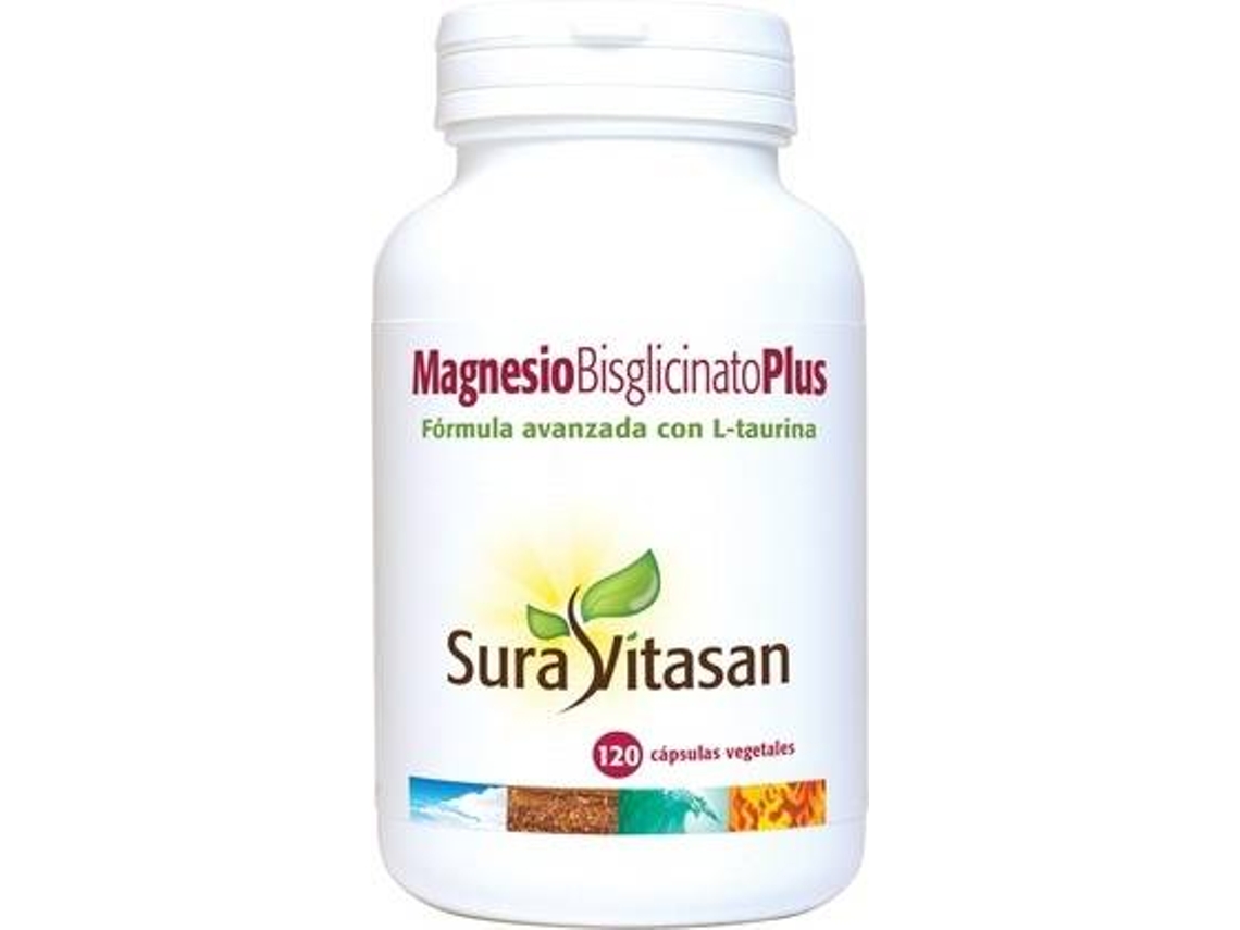 Complemento Alimentar SURA VITASAN Magnesio Bisglicinato Plus (120 Cápsulas)
