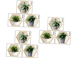 9 Láminas De Pegatinas De Pared Con Motivos De Plantas, Decoración Creativa Para La Sala De Estar Y