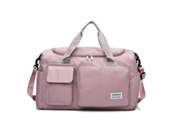 Bolsa De Viaje - Gran Capacidad - Cuenta Con Compartimentos Separados Para Artículos Húmedos Y Secos - Rosa Flor De Cerezo