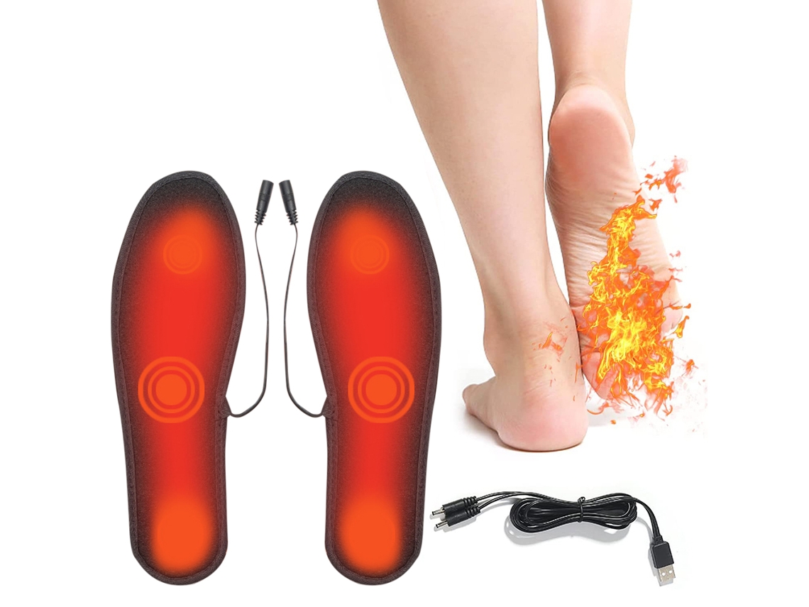 2026-plantillas De Calentamiento Eléctrico Usb Para Invierno Calentadores De Pies Talla 39-44 Para Hombre Mujer Esquí Pesca Hielo Senderismo Trabajo