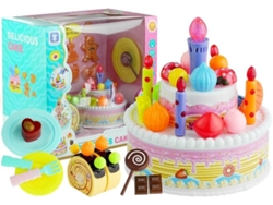 Servicio de Cumpleaños Pastel de Cumpleaños Galletas Velas Helado B.active