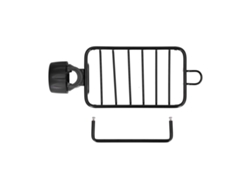 Estante de almacenamiento de aluminio negro para grifo de cocina y baño