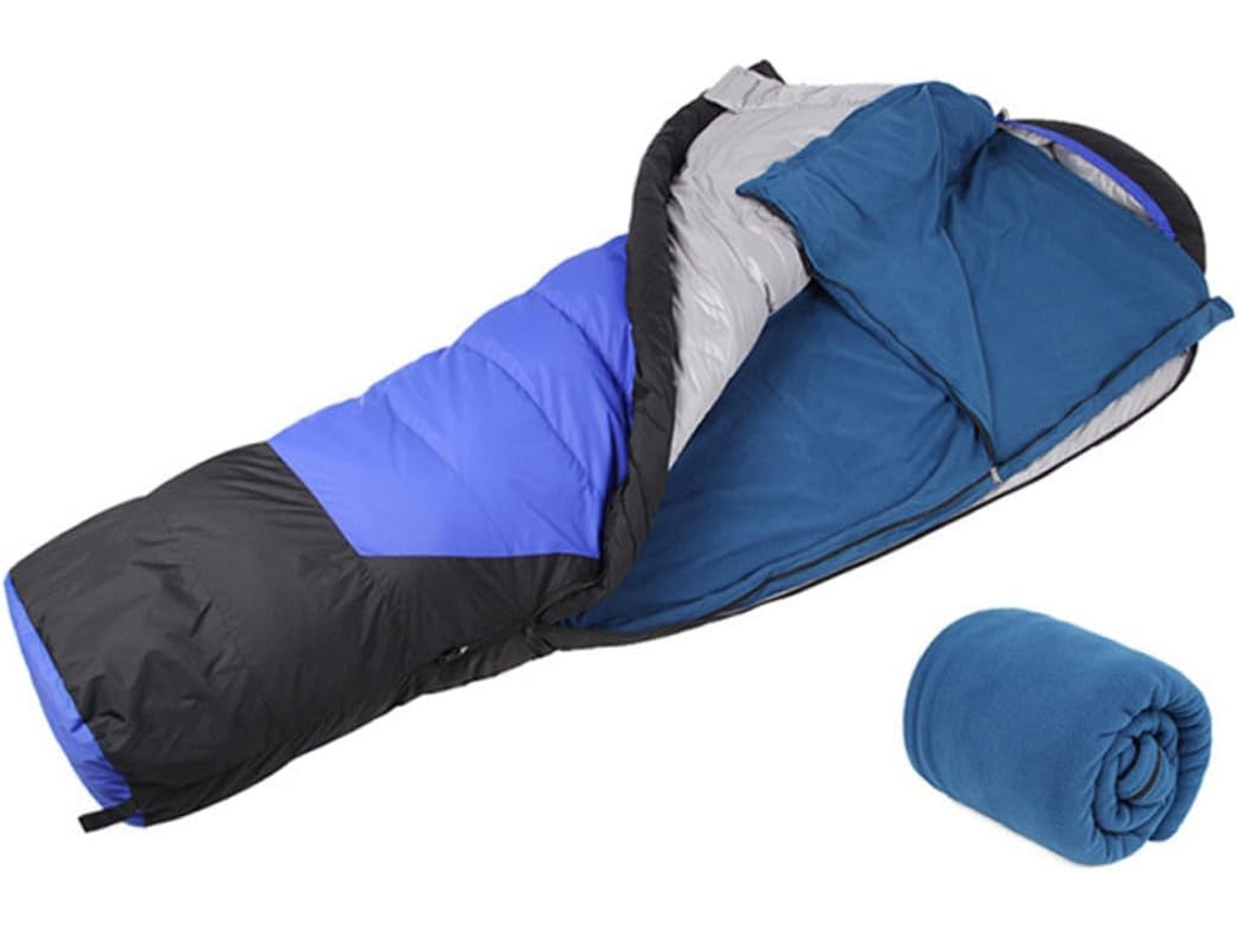 Saco De Dormir Ligero E Impermeable De Forro Polar Para Acampar.