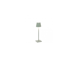 Lámpara de Mesa Poldina Pro Micro Salvia led recargable y regulable ZAFFERANO