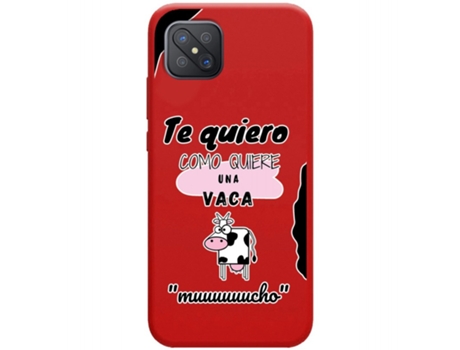 Carcasa Oppo Reno 4Z 5G TUMUNDOSMARTPHONE Silicona Líquida Dibujos Rojo