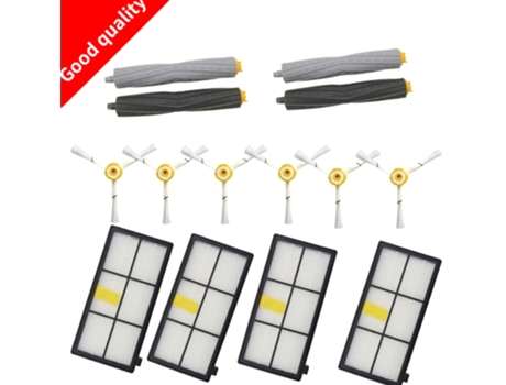 Kit de cepillo de filtro Hepa Extractor de residuos sin enredos de 14 piezas para Irobot Roomba 800 900 Series 870 880 980 piezas de Robot aspirador