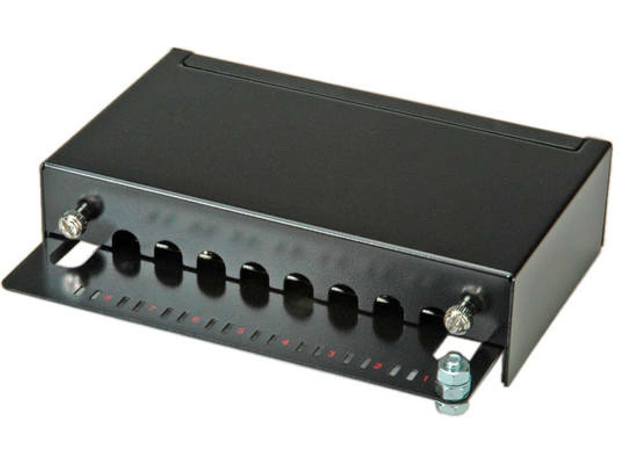 Panel de Conexión ROLINE Cat.5e Wall Mount Patch Panel, 8 Ports, STP black
