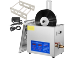 Máquina de limpieza ultrasónica de 6L para vinilo con soporte, temporizador y estructura giratoria Tekmaquinas