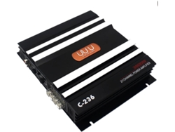 Amplificador De Coche De 3800 W Y 2 Canales En Aleación De Aluminio Negro, Audio Estéreo De Alta Potencia.