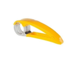 Cortador de plátanos, cuchillo de acero inoxidable, pelador multifuncional para ensalada de frutas