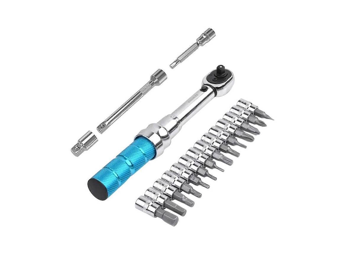 Llave dinamométrica de precisión de 1/4" y 2" (15 Nm) para bicicletas y motocicletas, 3/8"