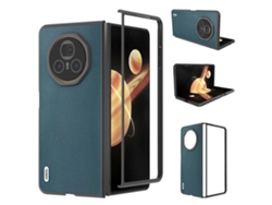 Funda Para Honor Magic V3 5g De Piel De Vacuno Auténtica Para Pc Con Borde Negro
